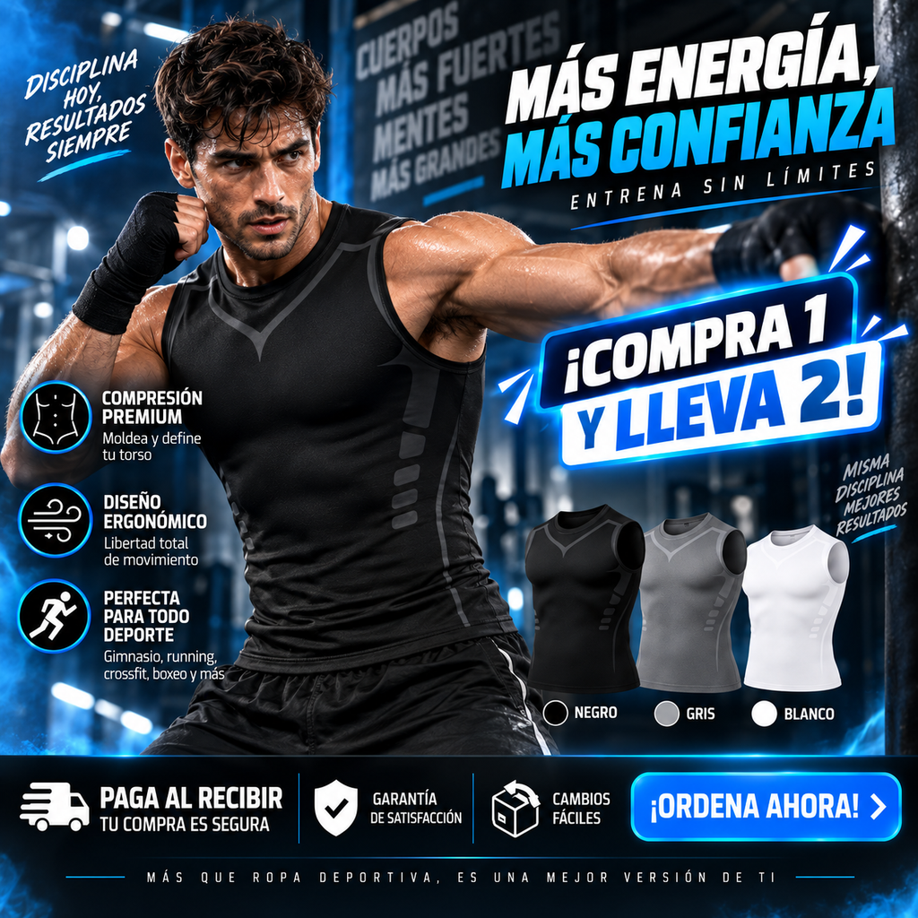 ¡Camiseta de compresión premium! Compra 1 y llévate 2